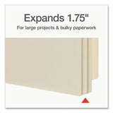 Pendaflex® Manila Reinforced File Pocket, 1.75" Expansion, Legal Size, Manila, 25/Box (PFX22811) Box of 25