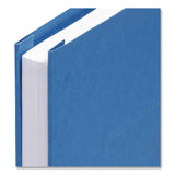 Oxford® Two-Prong Pressboard Report Covers, Two-Prong Fastener, 3" Capacity, 8.5 x 11, Blue/Blue, 5/Pack (OXF99401EE) Pack of 5