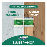 Swiffer® Sweep and Mop 2-in-1 Dry + Wet Floor Mopping and Sweeping Kit, 12.4 x 2.95 Mop Head, Silver Plastic Handle, 6/Carton (PGC16516CT) Case of 6
