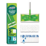 Swiffer® Sweep and Mop 2-in-1 Dry + Wet Floor Mopping and Sweeping Kit, 12.4 x 2.95 Mop Head, Silver Plastic Handle (PGC16516KT) 1 KT