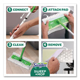 Swiffer® Sweep and Mop 2-in-1 Dry + Wet Floor Mopping and Sweeping Kit, 12.4 x 2.95 Mop Head, Silver Plastic Handle (PGC16516KT) 1 KT