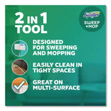 Swiffer® Sweep and Mop 2-in-1 Dry + Wet Floor Mopping and Sweeping Kit, 12.4 x 2.95 Mop Head, Silver Plastic Handle (PGC16516KT) 1 KT