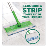 Swiffer® Sweep and Mop 2-in-1 Dry + Wet Floor Mopping and Sweeping Kit, 12.4 x 2.95 Mop Head, Silver Plastic Handle, 6/Carton (PGC16516CT) Case of 6