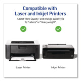 Avery® Multipurpose Sticker Project Paper, Inkjet, 8.5 x 11, 15 Sheets/Pack (AVE3383) Pack of 15