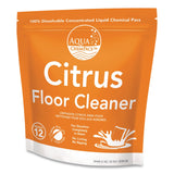 Diversey™ Aqua ChemPacs Citrus Floor Cleaner, Citrus Scent, 100 ChemPacs/Pack (DVO9320930) Each