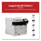 Canon® imageCLASS MF753Cdw II, Wireless Multifunction Laser Printer, Copy/Fax/Print/Scan (CNM7185C011) Each