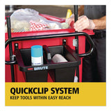 Rubbermaid® Commercial BRUTE Ergonomic Rotomolded Tilt Truck Handle and Caddy, 25.45 x 12.82 x 15, Black (RCP2221459) Each