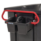 Rubbermaid® Commercial BRUTE Ergonomic Rotomolded Tilt Truck Handle and Caddy, 25.45 x 25.45 x 15, Red/Black (RCP2229066) Each
