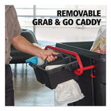 Rubbermaid® Commercial BRUTE Ergonomic Rotomolded Tilt Truck Handle and Caddy, 25.45 x 25.45 x 15, Red/Black (RCP2229066) Each