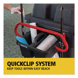 Rubbermaid® Commercial BRUTE Ergonomic Rotomolded Tilt Truck Handle and Caddy, 25.45 x 25.45 x 15, Red/Black (RCP2229066) Each