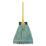 O'Dell® EchoFiber Microfiber Loop Mop, Medium, Split Microfiber, 14" x 14", 1.5" Headband, Green (ODCMWTMGNB) Each