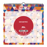 Willow Creek Press Geometric 2026 Spiral Wall Calendar, Geometric Artwork, 12 x 12, Multicolor Sheets, 12-Month (Jan to Dec): 2026 (WPR54734) Each
