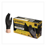 GloveWorks® by AMMEX® Nitrile Exam Gloves, Powder-Free, XX-Large, 6 mil Thick, 9.5" Long, Black, 100/Box, 10 Boxes/Carton (AXCGWBEN49100) Case of 1000
