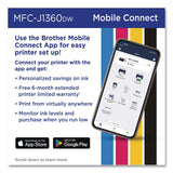 Brother MFCJ1360DW Work Smart 1360 Wireless Color Inkjet AIO Printer, Copy/Print/Scan (BRTMFCJ1360DW) Each