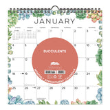 Willow Creek Press Succulents 2026 Spiral Wall Calendar, Succulents Artwork, 12 x 12, Multicolor Sheets, 12-Month (Jan to Dec): 2026 (WPR54765) Each