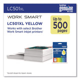 Brother LC501XLYS High-Yield Ink, 500 Page-Yield, Yellow (BRTLC501XLYS) Each