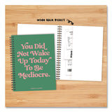 Willow Creek Press You Did Not Wake Up Today to Be Mediocre Weekly/Monthly Planner, 8.5 x 6.5, Green/Pink Cover, 12-Month (Jan to Dec): 2026 (WPR57544) Each