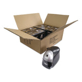 Bostitch® QuietSharp Executive Electric Pencil Sharpener, AC-Powered, 4 x 7.5 x 5.13, Black/Silver, 6/Carton (ACIEPS8HDBLKCT) Case of 6
