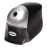Bostitch® QuietSharp Executive Electric Pencil Sharpener, AC-Powered, 4 x 7.5 x 5.13, Black/Silver, 6/Carton (ACIEPS8HDBLKCT) Case of 6