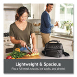 bentgo® Deluxe Insulated Lunch Bag, 8" x 10" x 7.5", Carbon Black (BEOBG2CB) Each