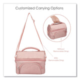 bentgo® Deluxe Insulated Lunch Bag, 8" x 10" x 7.5", Blush Pink (BEOBG2M) Each