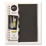 Carolina Pad® Zip-It Ideal Notebook, 1-Subject, Medium/College Rule, Randomly Assorted Cover Colors, (120) 8.5 x 6.8 Sheets (CPP55025) Each