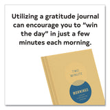 CHRONICLE BOOKS Guided Journal: Two Minute Mornings - Win Your Day Every Day by Neil Pasricha, Gold/Blue Cover, (152) 6.25 x 4.75 Sheets (CHB978145216346) Each