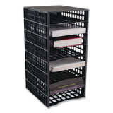 Thinkspace® Literature Organizer, 8 Sections, 21 x 12.25, Black (AVT39443) Each