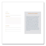 CHRONICLE BOOKS Guided Journal: Two Minute Mornings - Win Your Day Every Day by Neil Pasricha, Gold/Blue Cover, (152) 6.25 x 4.75 Sheets (CHB978145216346) Each