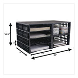 Thinkspace® Literature Organizer, 8 Sections, 21 x 12.25, Black (AVT39443) Each
