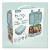 bentgo® Kids Five-Compartment Bento Box, 8.5" x 6.5" x 2", Seafoam Green (BEOKIDSSF) Each