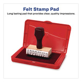 Carter's™ Pre-Inked Felt Stamp Pad, 4.25 x 2.75, Red, 36/Carton (AVE21071CT) Each