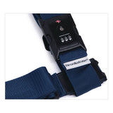 Brookstone® Cross Luggage Strap and TSA Combination Lock, Blue (BKTBSLS0001) Each
