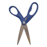 Westcott® KleenEarth Rice Husk Scissors, Pointed Tip, 8" Long, Straight Blue/Green Handle, 2/Pack (ACM14882036) Pack of 2