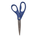 Westcott® KleenEarth Rice Husk Scissors, Pointed Tip, 8" Long, Straight Blue/Green Handle, 2/Pack (ACM14882036) Pack of 2