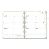 Blue Sky® Day Designer Secret Garden Mint Academic Weekly/Monthly Twin-Wire Notes Planner, 11 x 8.5, 12-Month: July 2025 to June 2026 (BLS137896A26) Each