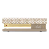 Swingline® Leah Bisch Tan-Tile Full Strip Stapler, 20-Sheet Capacity, Tan/Gold/White (GBCS700035) Each