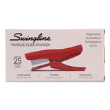 Swingline® Vintage Plier Stapler, 25-Sheet Capacity, Rio Red (GBCS701059) Each