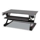 WorkFit™ by Ergotron® WorkFit-TL Adjustable Standing Desk Converter, 37.5" x 27" x 5" to 20", Dark Gray/Black (ERG33406085) Each