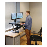 WorkFit™ by Ergotron® WorkFit-TL Adjustable Standing Desk Converter, 37.5" x 27" x 5" to 20", Dark Gray/Black (ERG33406085) Each