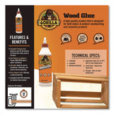 Gorilla® Wood Glue, 18 oz, Dries Light Tan (GOR6205001) Each