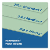 Hammermill® Colors Print Paper, 20 lb Bond Weight, 11 x 17, Green, 500 Sheets/Ream, 5 Reams/Carton (HAM102186CT) Each
