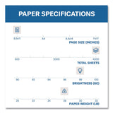 Hammermill® Premium Laser Print Paper, 98 Bright, 28 lb Bond Weight, 8.5 x 11, White, 500 Sheets/Ream, 8 Reams/Carton (HAM125534CT) Each