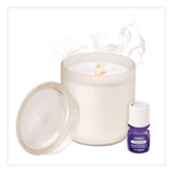 Lifelines® Aromatherapy Essential Oil Flameless Candle Diffuser, Jasmine and Geranium Essential Oil, 5.4 x 5.4 x 6.5, White (LLN111603) Each