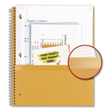 Five Star® Wirebound Notebook, 5-Subject, Medium/College Rule, Fire Red Cover, (200) 11 x 8.5 Sheets (MEA72077) Each