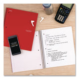 Five Star® Wirebound Notebook, 5-Subject, Medium/College Rule, Fire Red Cover, (200) 11 x 8.5 Sheets (MEA72077) Each