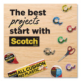 Scotch® Gift Wrap Tape with Dispenser, 1" Core, 0.75" x 50 ft, Clear, 6/Pack (MMM615SIOC) Pack of 6