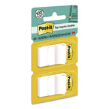 Post-it® Flags Standard Page Flags in Dispenser, 1" Wide, White, 50 Flags/Dispenser, 2 Dispensers/Pack, 24 Packs/Carton (MMM680WE2CT) Case of 2400