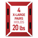 Command™ Damage-Free Hanging Picture Hanging Strip Pairs, (8) XL (0.86 x 4.37), (6) L (0.75" x 3.65"), (2) Med (0.75 x 2.75), Black (MMM17218BLK16ES) Pack of 16