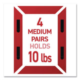 Command™ Damage-Free Hanging Picture Hanging Strip Pairs, (8) XL (0.86 x 4.37), (6) L (0.75" x 3.65"), (2) Med (0.75 x 2.75), Black (MMM17218BLK16ES) Pack of 16
